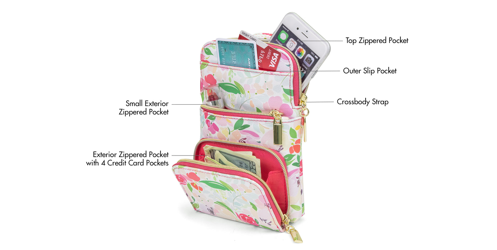 Little Miracle Cell Phone Bag - Mundi Wallets