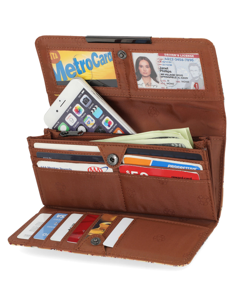 Mundi Wallets - Ecofriendly Wallets - Recycled Wallets -File Master Clutch Wallet