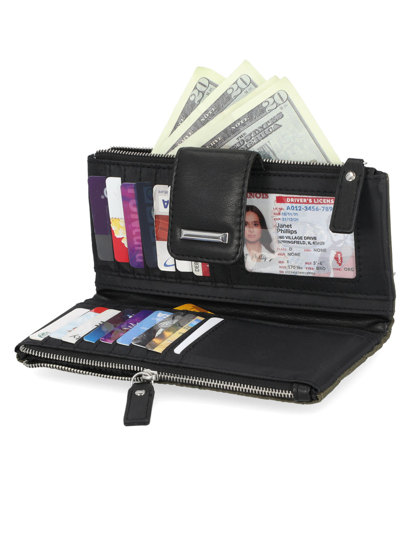 Mundi Wallets - Heather Organizer Clutch