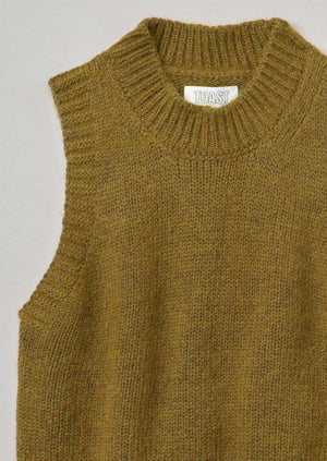 Textured Marl Knitted Tank | Pear