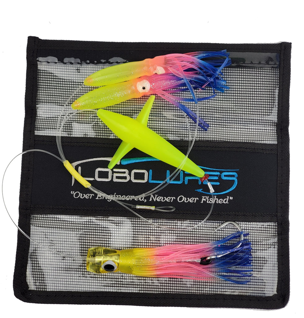 Squid Daisy Chain with Bird Teaser - Included Lure Bag