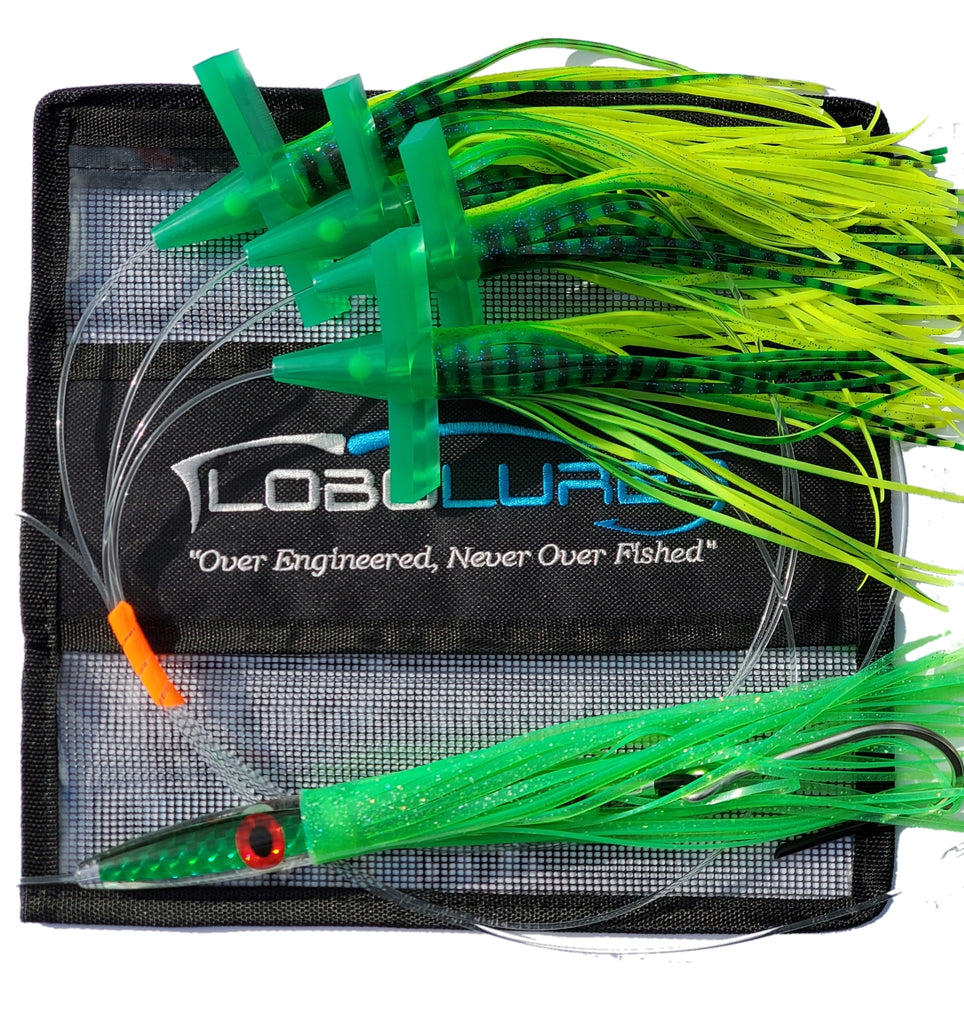 Lobo Lures #219 Green Tuna Machine Bullet Daisy Chain