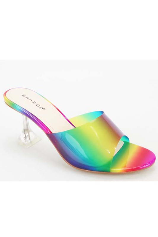 Rainbow Clear Squared Heel – Zoretti 