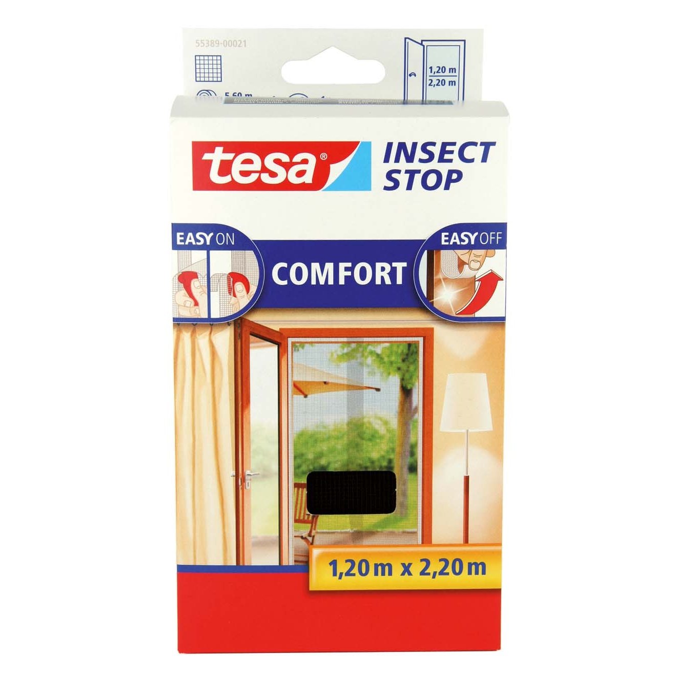 Insektsnät för dörr Comfort Tesa - Antracit