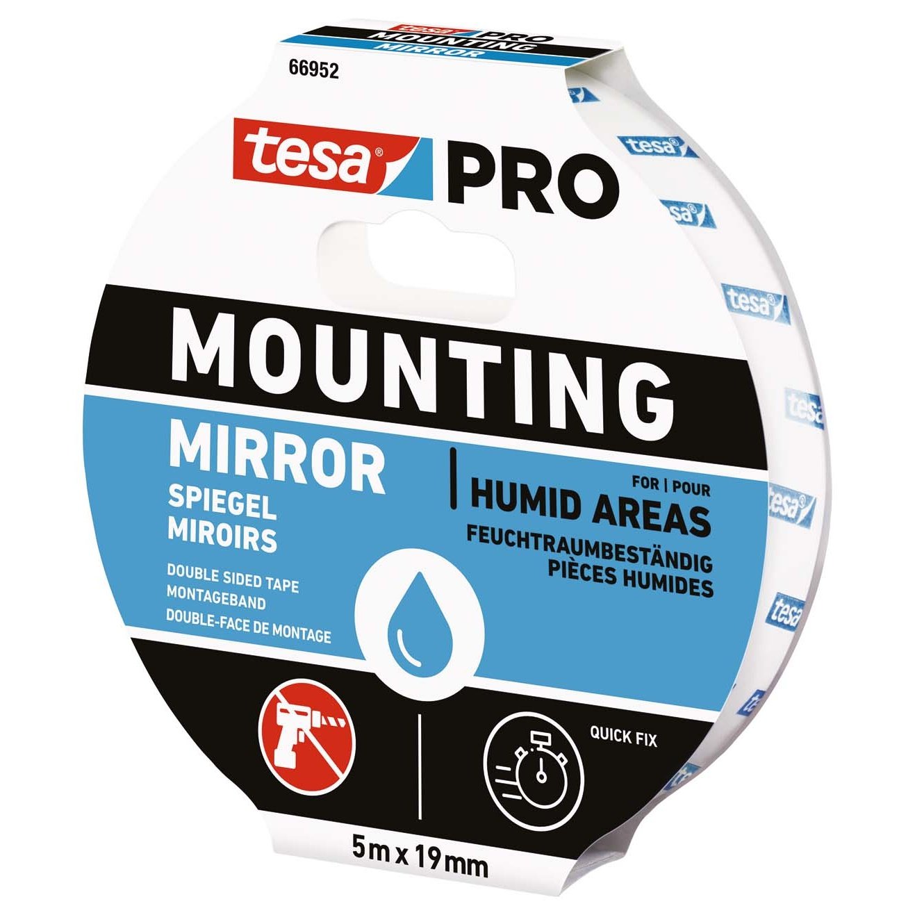 Monteringstejp PRO Spegel Tesa - 5 meter