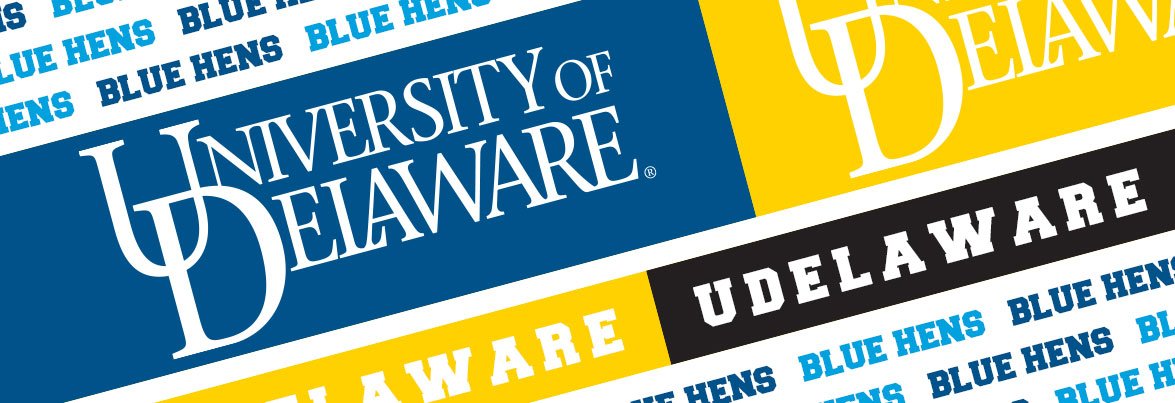 University of Delaware Blue Satin Lanyard