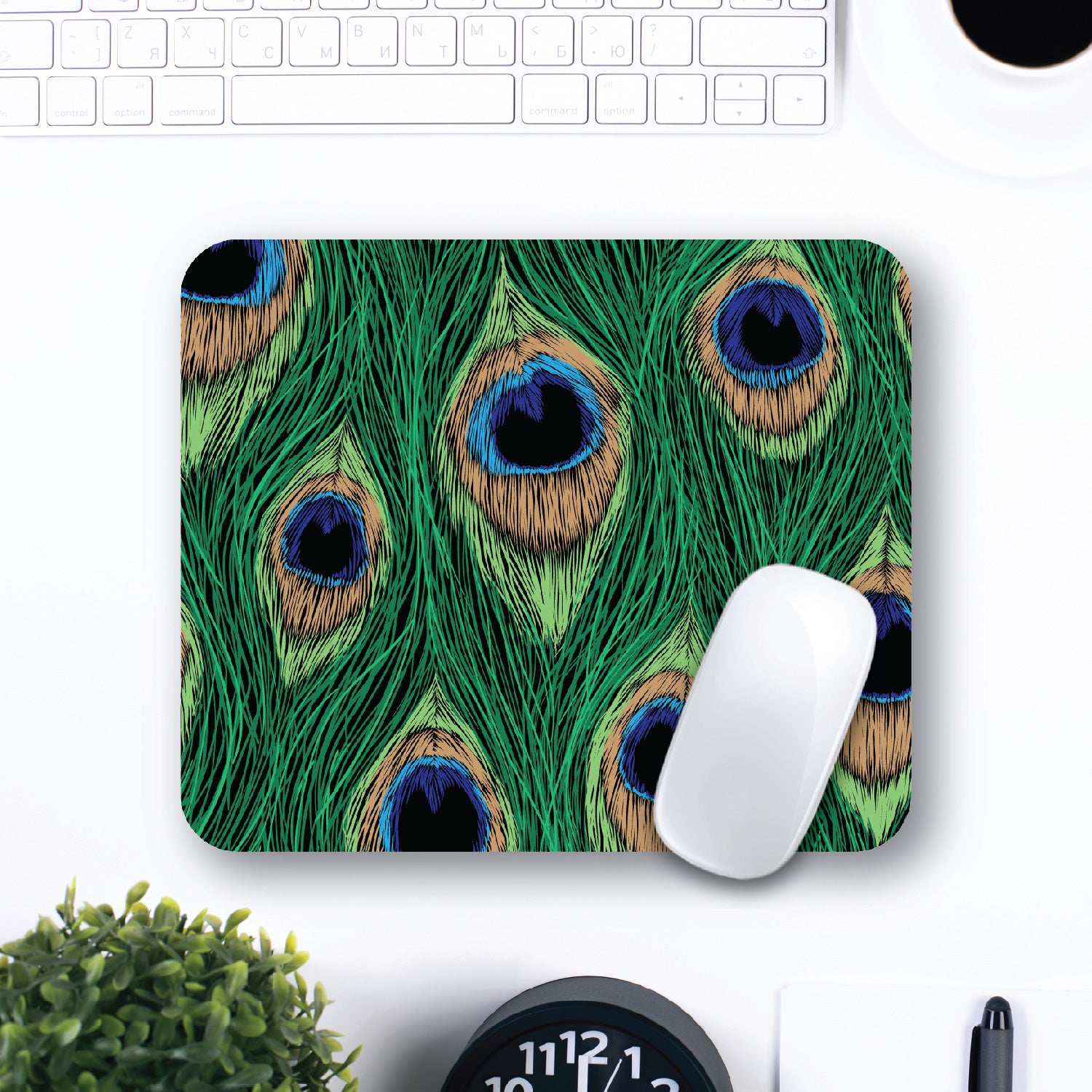 OTM Essentials | Feathers Peacock Mouse Pad