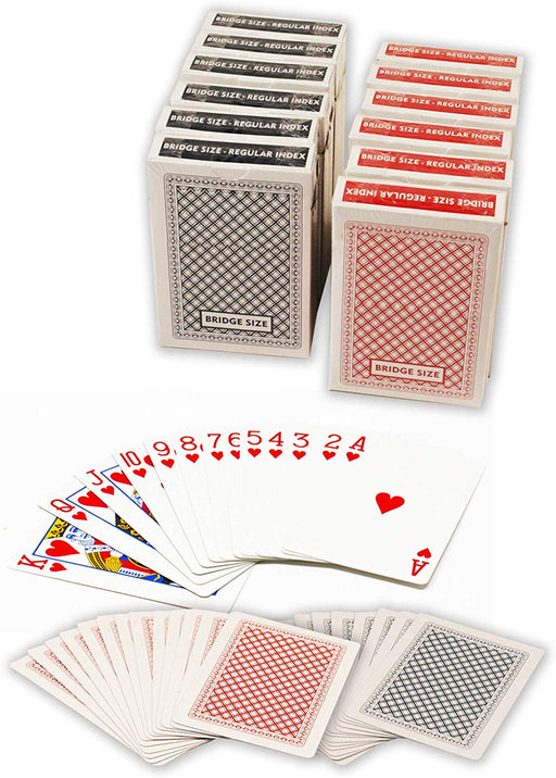 松野屋 キャンバスフラットショルダー Baron All-Plastic Bridge Sized Playing Cards (12  Decks-cellophane wrapped)