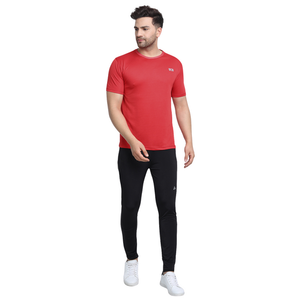 gr8 Men's Red Active Wear T-shirt. Sweat Absorbent & Odour Free Fabric