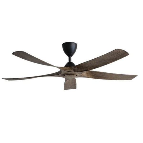 Alkova AXIS 5B/56 MATT BLACK/OAK Ceiling Fan 56" 5 Blades Matt Black/Oak | TBM Online