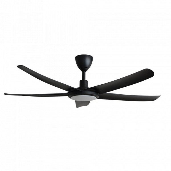 Alkova PAZION G2-5B/56 LED MATT BLACK Ceiling Fan 5 Blades 56" LED Matt Black | TBM Online