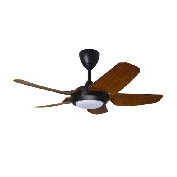 Alpha PRIMA 5B/40 LED WALNUT MATT BLACK Ceiling Fan 5 Blades 40 Inch LED Motor DC Walnut Matt Black | TBM Online