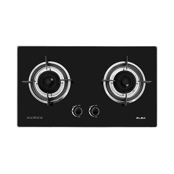 Elba EGH-M8442G(BK) Glass Hob 2 Burners Temperred Glass Black | TBM Online