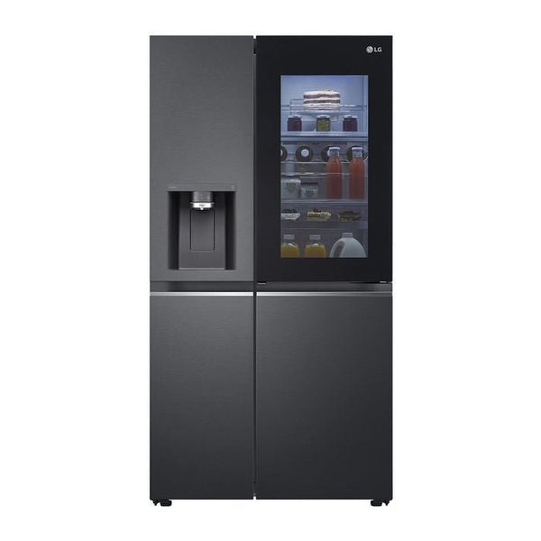 LG GC-X257CQES Fridge Side By Side Smart Inverter Wifi N635L Matte Black | TBM Online