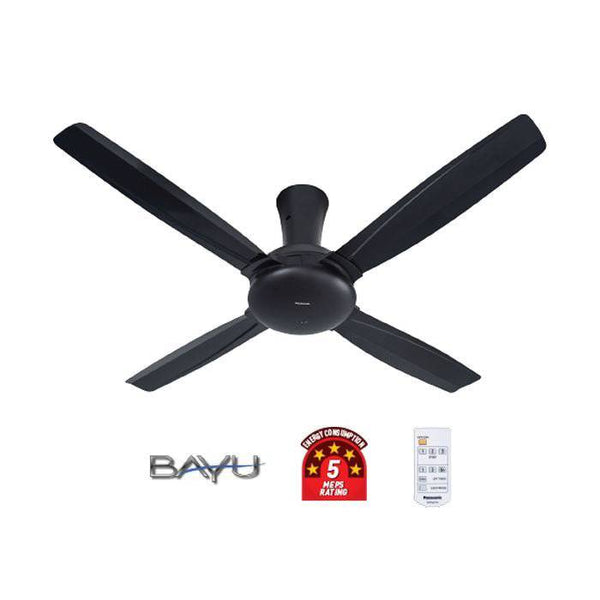 Panasonic F-M14CZVBKH Ceiling Fan Bayu 4 Blade Black | TBM Online