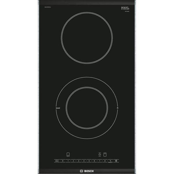 Bosch PKF375FP1E Domino Hob 30Cm Radiant Ceramic Hob 2 Zones | TBM Online