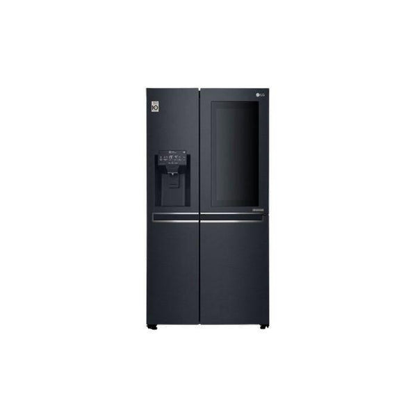 LG GC-X247CKAV Fridge Side By Side G675L Inverter Linear Water & Ice Dispencer Multi Air Flow Led Instaview Door In Door Hygiene Fresh Matte Black | TBM Online