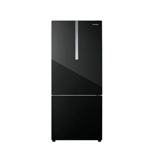 Panasonic NR-BX421WGKM Fridge 2 Doors G422L Econavi Inverter Glass Black | TBM Online