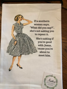 southern tea towel