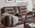 Skylar Chocolate Reclining Console Loveseat [Local delivery only in Miami] 🏡 - The Return Company