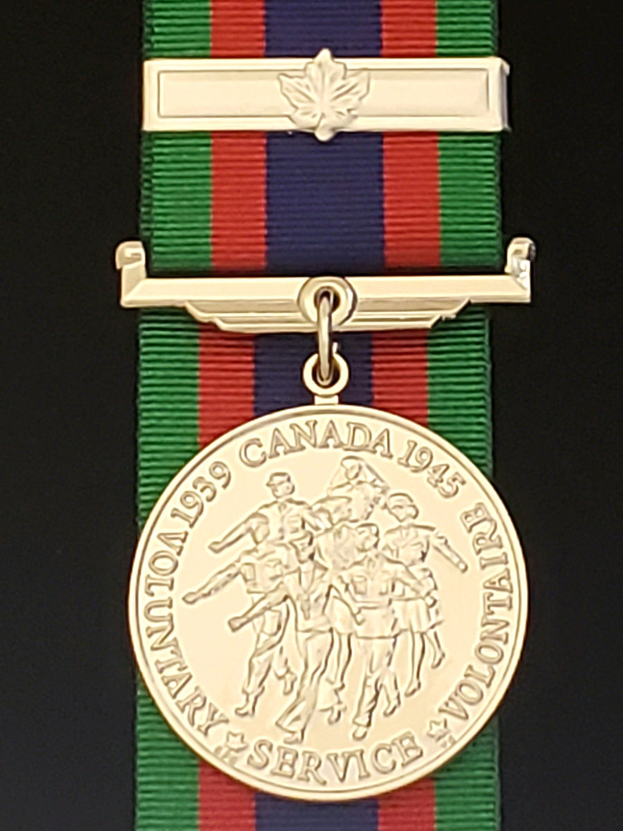 WW2 Canadian Volunteer Service Medal with Overseas Clasp, Reproduction