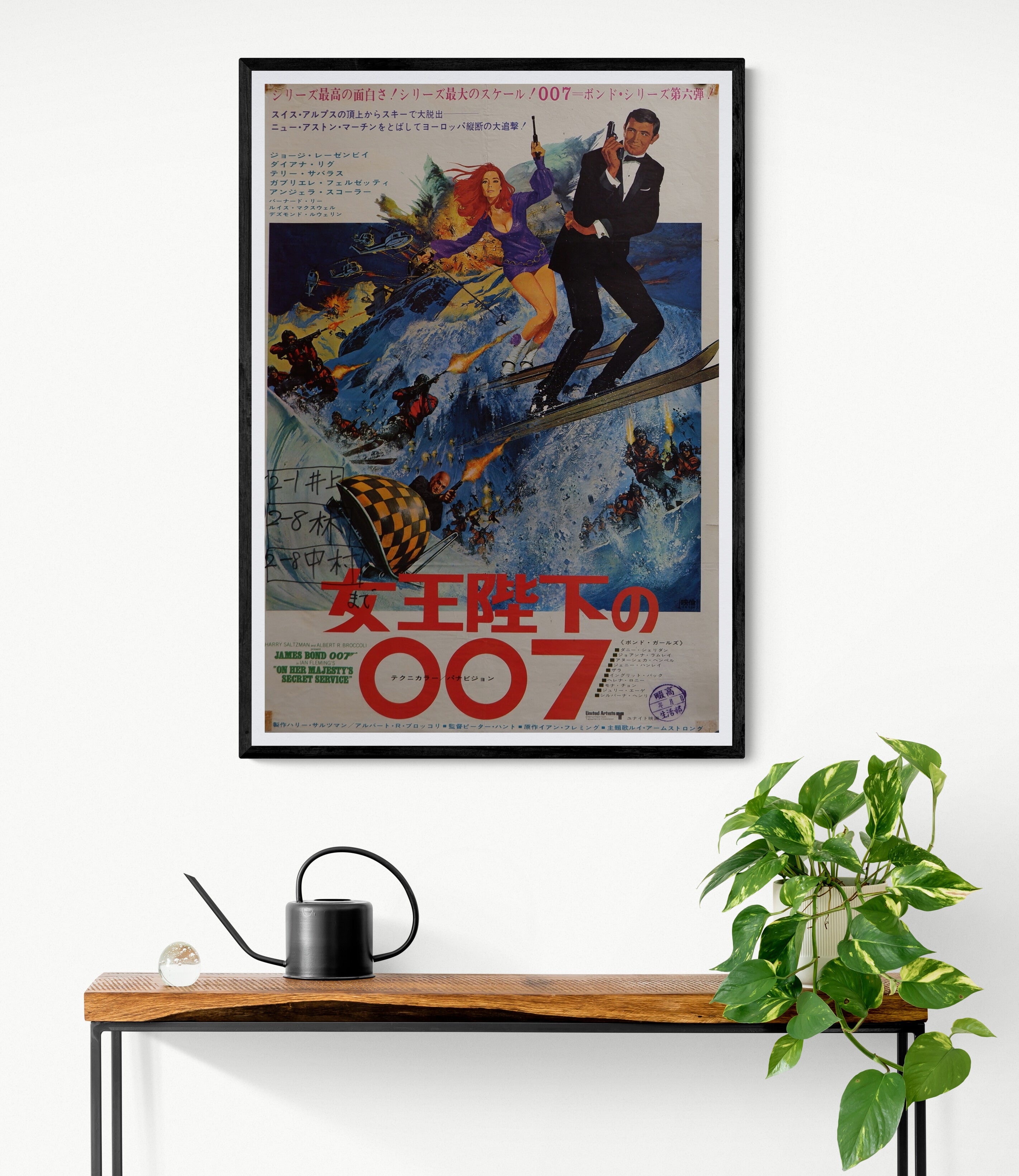 On Her Majesty S Secret Service Original Japanese Movie Poster 1969 Japan Poster Shop