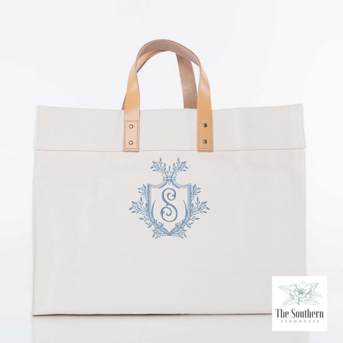 How to Monogram a Canvas Tote Bag - Monogram Monday Embroidery