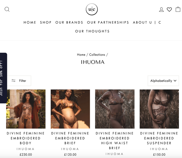 Ihuoma page on Untapped Creatives 