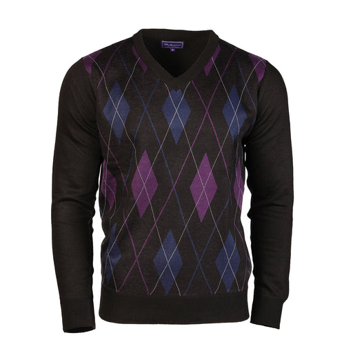 Men's Argyle Ballantrae Jumper TURQUOISE | Heritage of Scotland