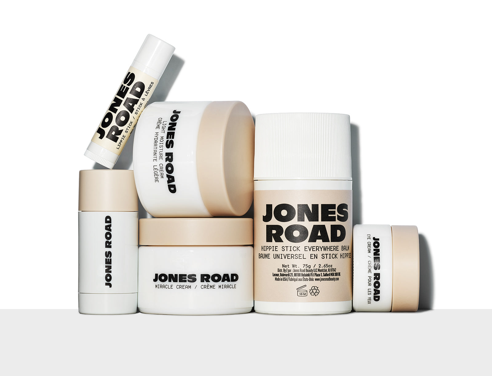 The skincare family by Jones Road