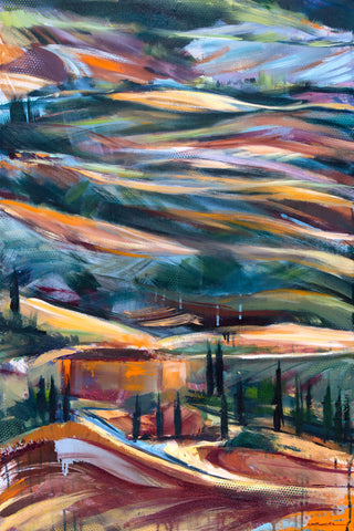 Tuscan Morning, original acrylic painting by Kyle Lucks