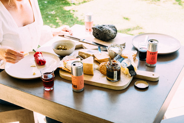 DEFY canned wine summer picnic