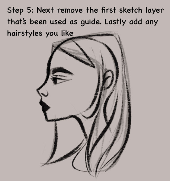 HOW TO DRAW A SIDE PROFILE