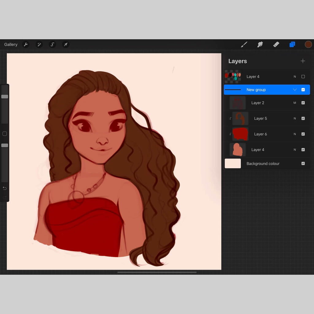 How to blend in procreate