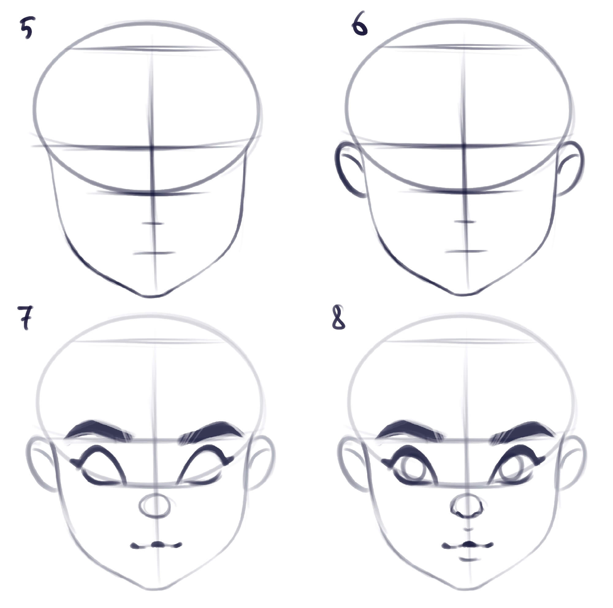 How to draw a Face