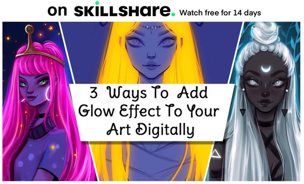 How to make things glow in digital art