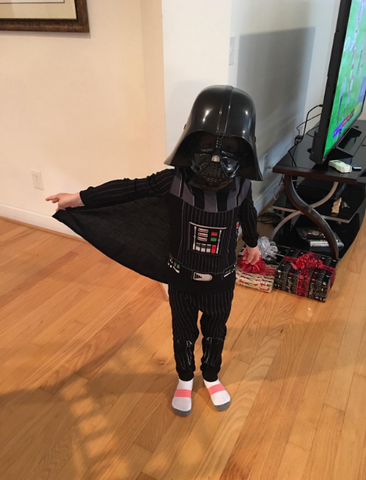 Long Sleeve Star Wars Darth Vader Halloween Kids Boys Pajama Black ...