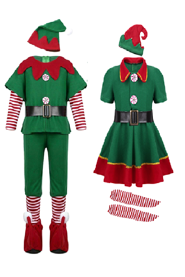 Christmas Couples Elf Costume For Adults Men and Women – Costumescenter
