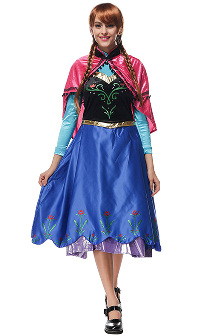 Anna Frozen Costume Adult Womens Anna Costume Blue Costumescenter 7345