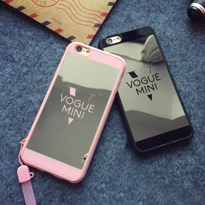 Simple Fashion Black And Pink And White Couple Mobile Phone Case For I Ihomegifts