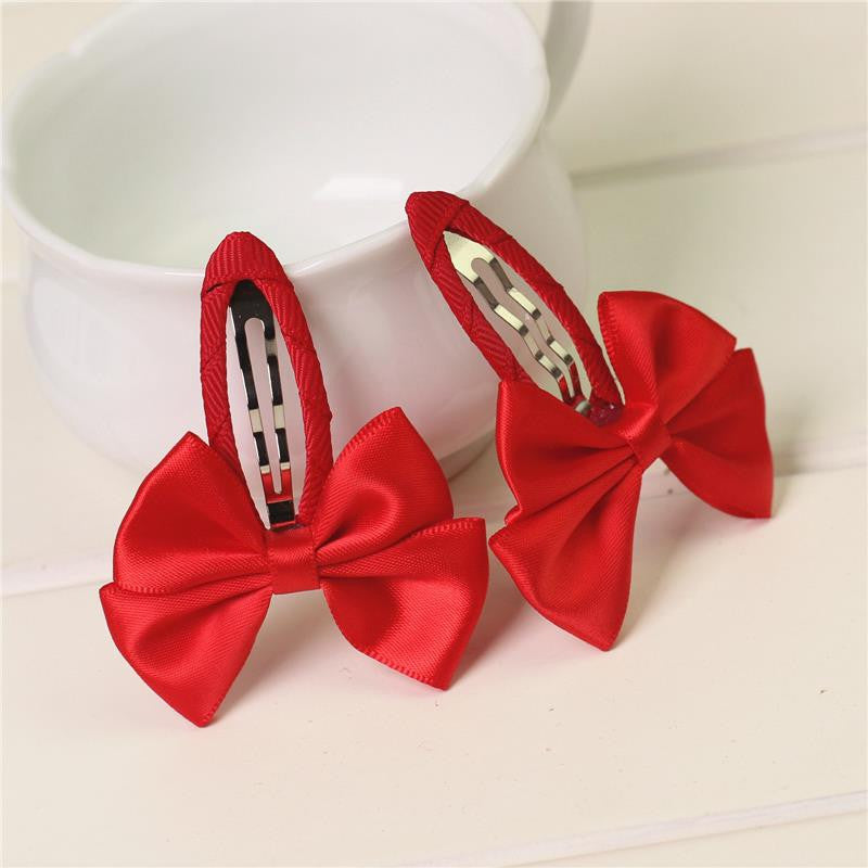 1pc 2016 New Style Red Color Baby Girl Bow Hair Clip Hair