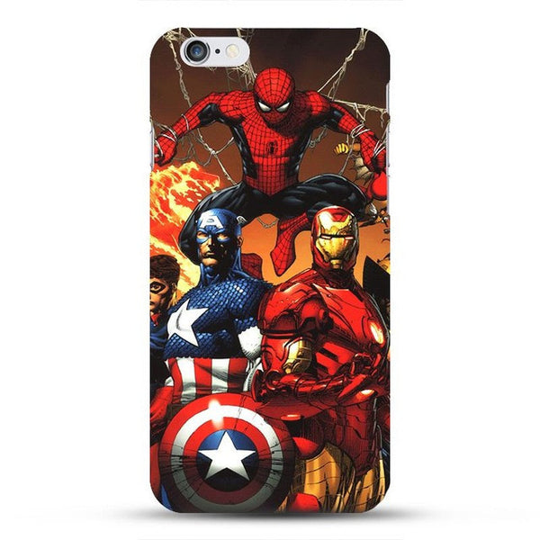 عروض ميكرويف Famous Ironman Marvel Avengers Superhero Hard Phone Case For Coque ... coque iphone 7 Astonising Captain America
