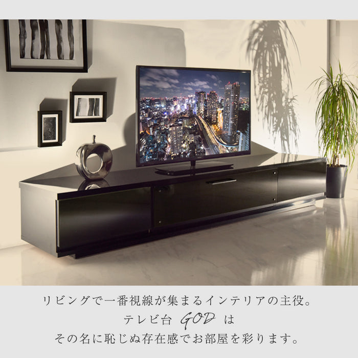 幅210cm 国産 完成品 テレビ台 ロータイプ *GOD-TG*【超大型商品