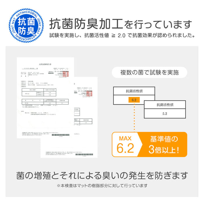 6畳 木目調 ジョイントマット 32枚 大判59cm 抗菌 防臭 防音 〔18700010〕