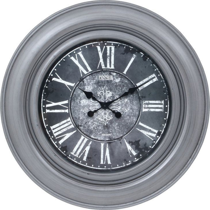 時計 掛時計 掛け時計 大きい時計 ビッグ 壁掛け 大きい 時計 灰色 グレー 丸型 時計 丸時計 おしゃれ かっこいい とけい 公式 タンスのゲン本店 家具 寝具のネット通販