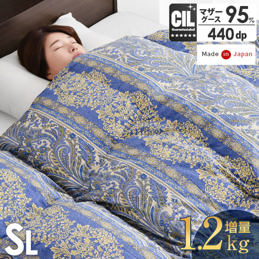 色: アイボリー】安眠工場 上質羽毛布団 シングル【羽毛量1.2kg】日羽