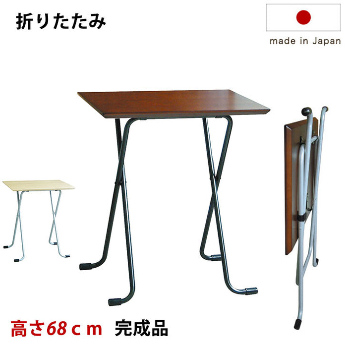日本製 完成品 折りたたみ テーブル 幅60 奥行45 高さ68ｃｍ 木製 デスク ワークデスク フォールディングテーブル 補助テーブル 作 タンスのゲン