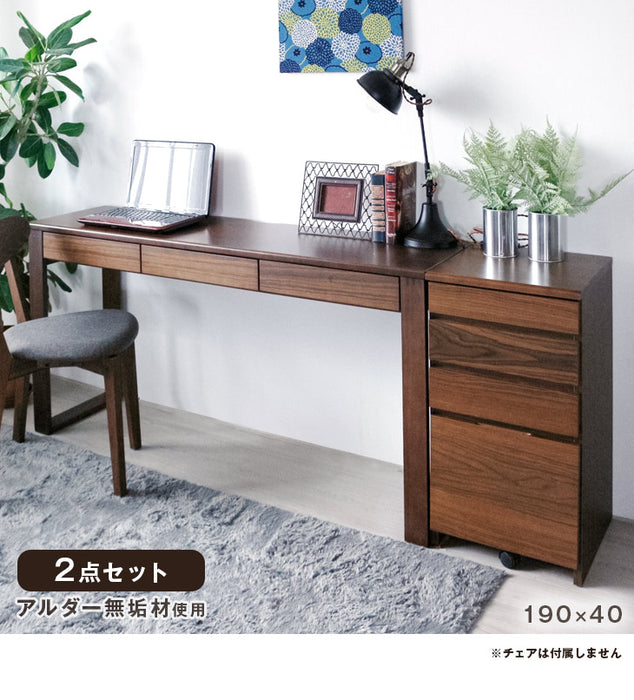 新品・送料無料》フェイバーデスク９０鍵付（ブラウン／ナチュラル)-