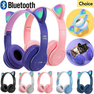 Wireless Headphones Cat Ear Bluetooth-Compatible - MY luxurious home 