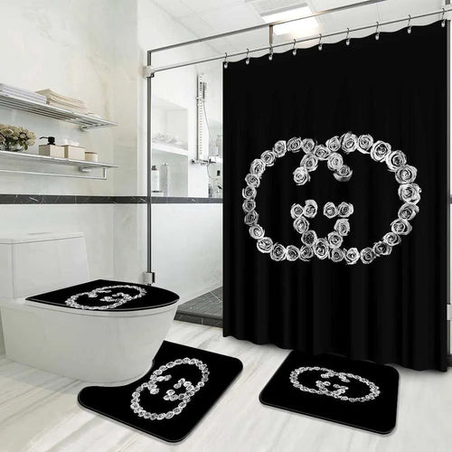 gucci shower curtains bathroom set – MY luxurious home